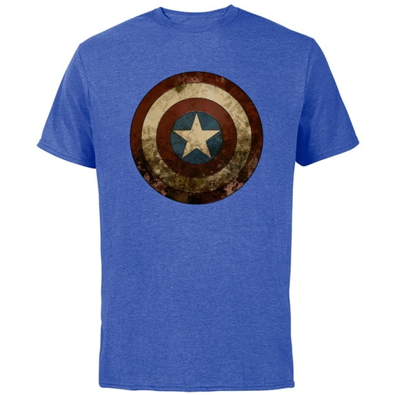 Marvel WHAT IF…? Zombie Captain America Shield Standard - Short Sleeve Cotton T-Shirt for Adults - Customized-Royal Heather