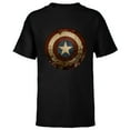 thumbnail image 1 of Marvel WHAT IF…? Zombie Captain America Shield Standard - Short Sleeve T-Shirt for Kids – Customized-Black, 1 of 5