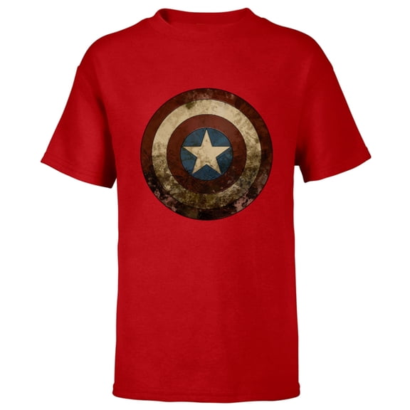 Marvel WHAT IF…? Zombie Captain America Shield Standard - Short Sleeve T-Shirt for Kids – Customized-Red