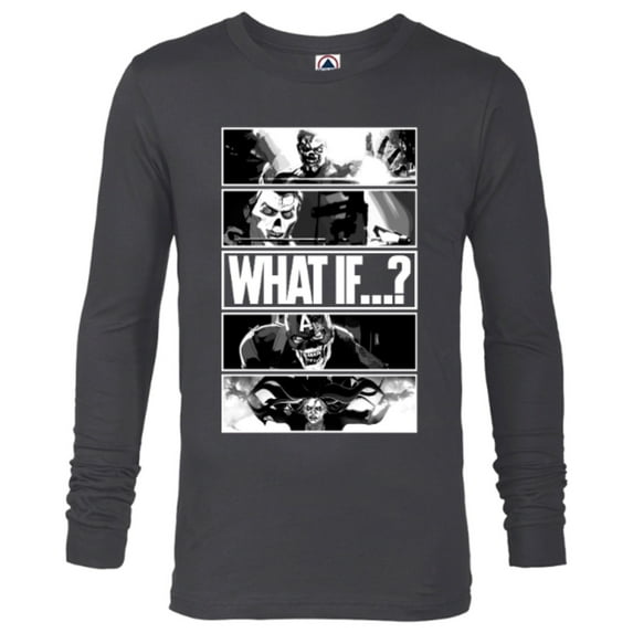 Marvel WHAT IF…? Zombie Grid Standard - Long Sleeve T-Shirt for Men – Customized-Charcoal Heather