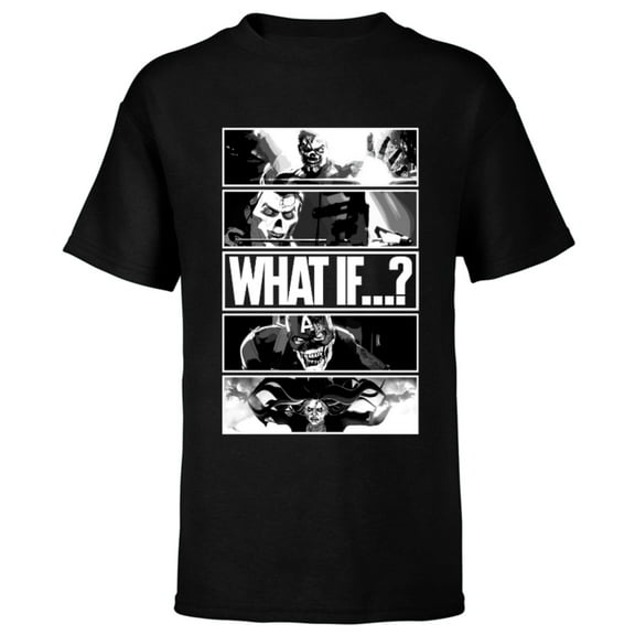 Marvel WHAT IF…? Zombie Grid Standard - Short Sleeve T-Shirt for Kids – Customized-Black