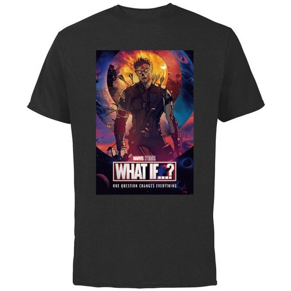 Marvel WHAT IF…? Zombie Hawkeye Comic Cover Standard - Short Sleeve Cotton T-Shirt for Adults - Customized-Black