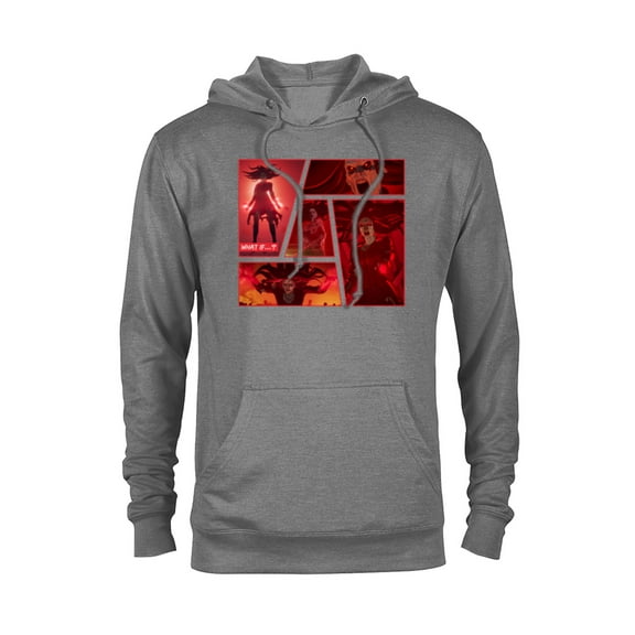 Marvel WHAT IF…? Zombie Wanda Maximoff Panel Standard - Pullover Hoodie for Adults – Customized-Graphite Heather