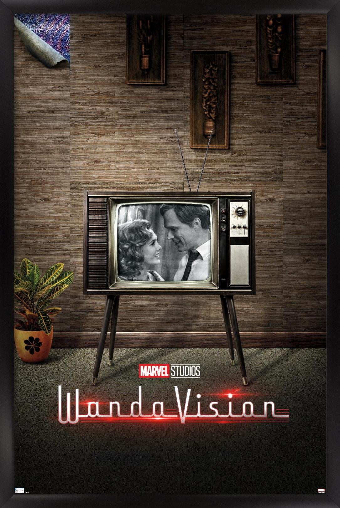 Marvel WandaVision - 50's One Sheet Wall Poster, 14.725" x 22.375", Framed
