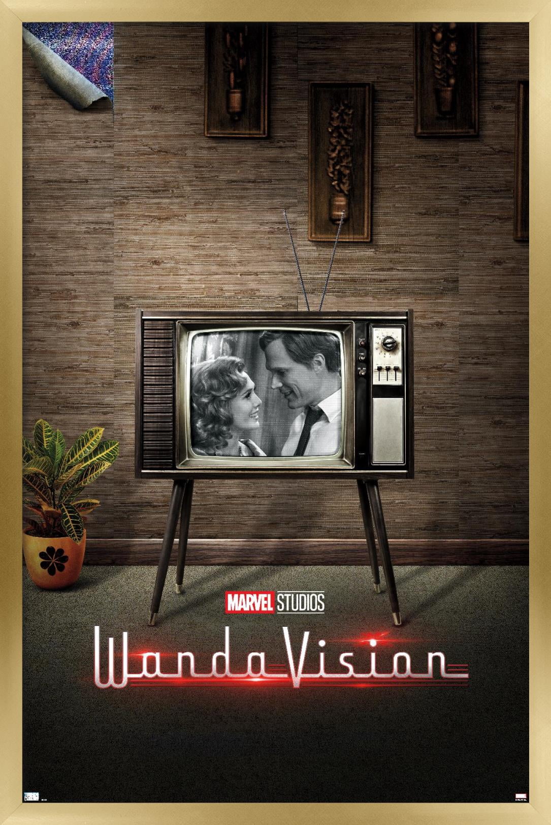 Marvel WandaVision - 50's One Sheet Wall Poster, 22.375" x 34", Framed