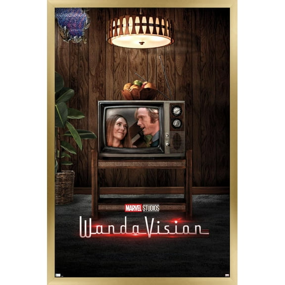 Marvel WandaVision - 70's One Sheet Wall Poster, 14.725" x 22.375", Framed