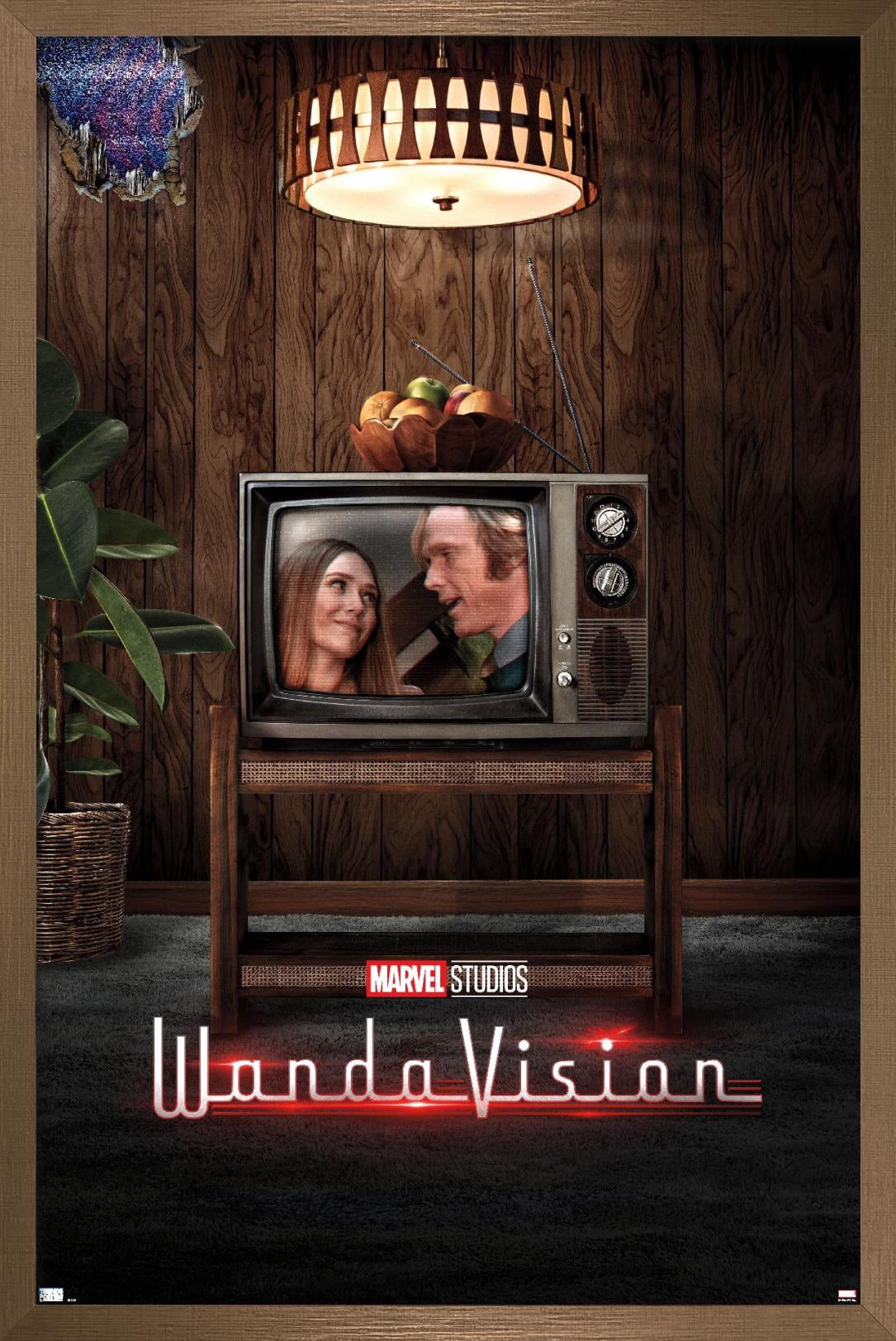 Marvel WandaVision - 70's One Sheet Wall Poster, 22.375" x 34", Framed