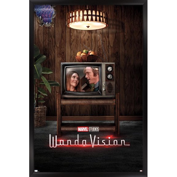 Marvel WandaVision - 70's One Sheet Wall Poster, 22.375" x 34", Framed