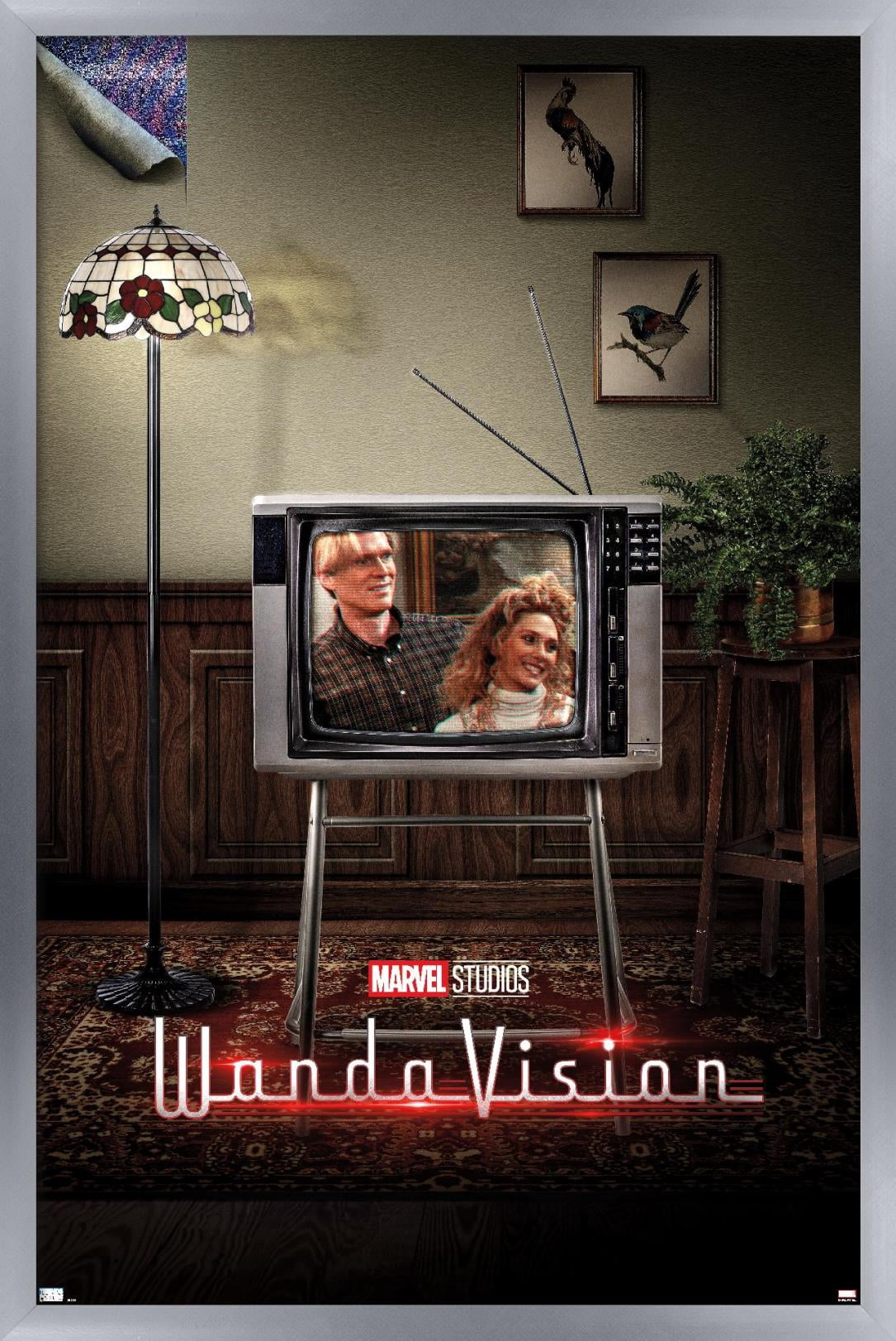 Marvel WandaVision - 80's One Sheet Wall Poster, 22.375" x 34", Framed