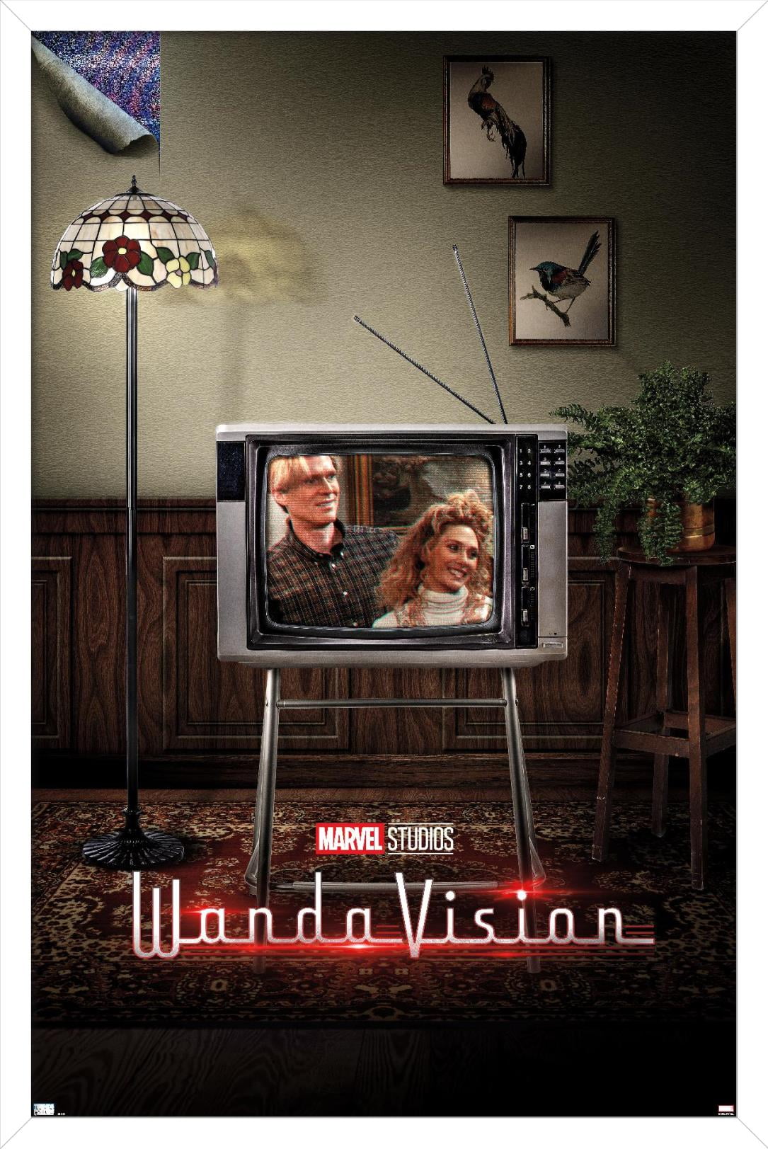Marvel WandaVision - 80's One Sheet Wall Poster, 22.375" x 34", Framed