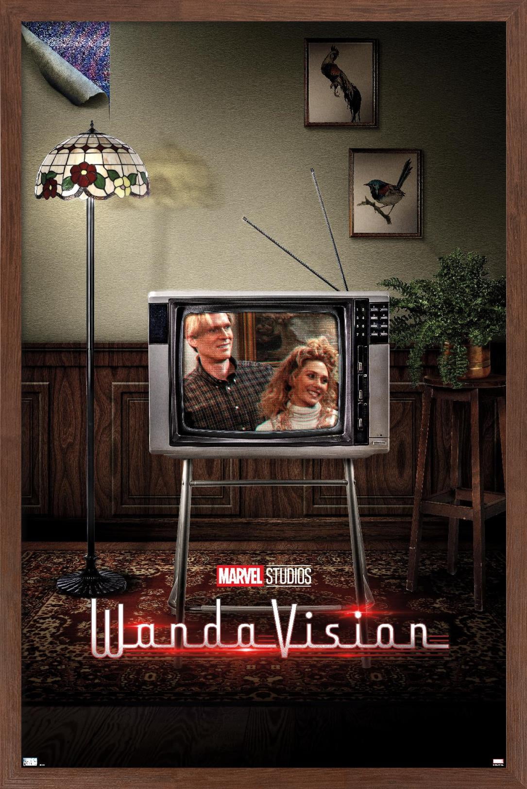 Marvel WandaVision - 80's One Sheet Wall Poster, 22.375" x 34", Framed