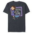 thumbnail image 1 of Marvel WandaVision Agatha All Along Retro - Short Sleeve Blended T-Shirt for Adults - Customized-Navy Heather, 1 of 5
