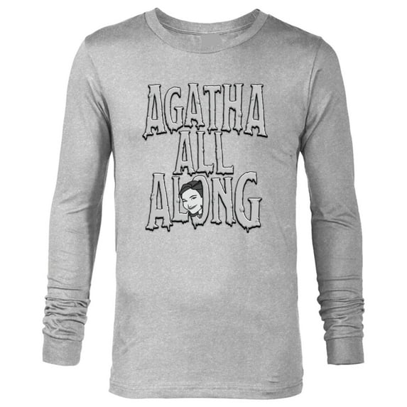 Marvel WandaVision Agnes Agatha All Along - Long Sleeve T-Shirt for Men - Customized-Athletic Heather