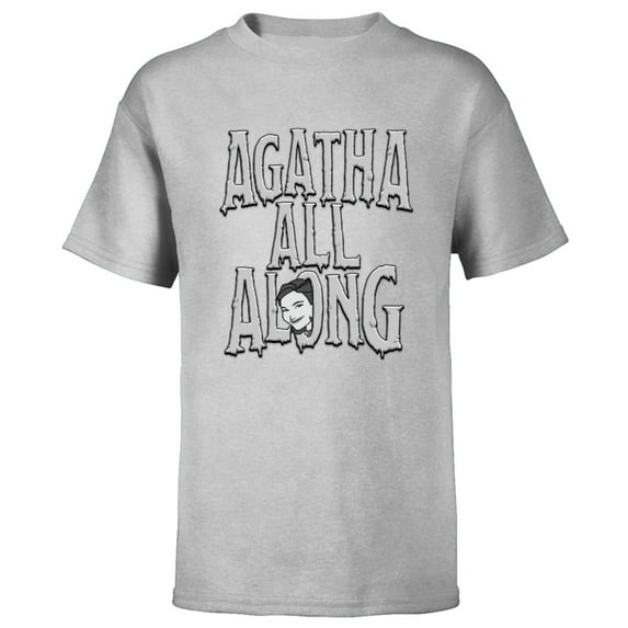 Marvel WandaVision Agnes Agatha All Along - Short Sleeve T-Shirt for Kids - Customized-Athletic Heather