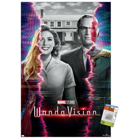 Marvel WandaVision - One Sheet Wall Poster with Pushpins, 22.375" x 34"