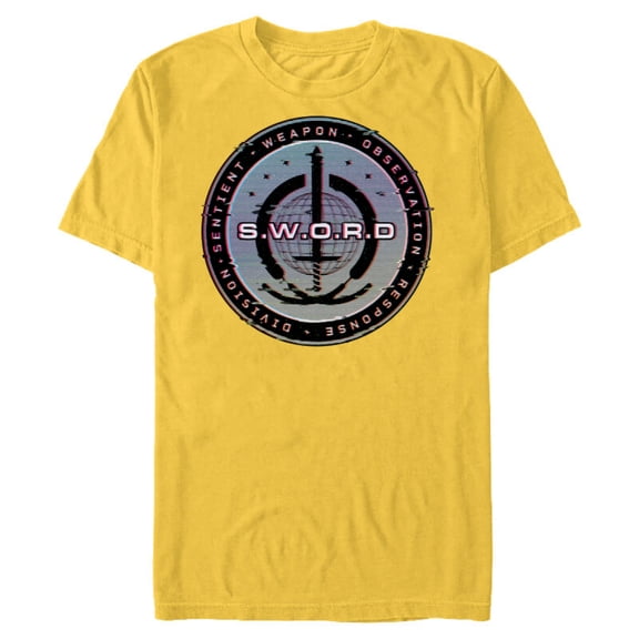 Marvel WandaVision S.W.O.R.D. Force Field - Short Sleeve Blended T-Shirt for Adults – Customized-Yellow