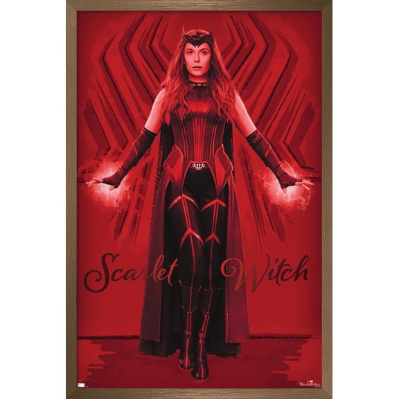 Marvel WandaVision - Scarlet Witch Wall Poster, 14.725" x 22.375", Framed