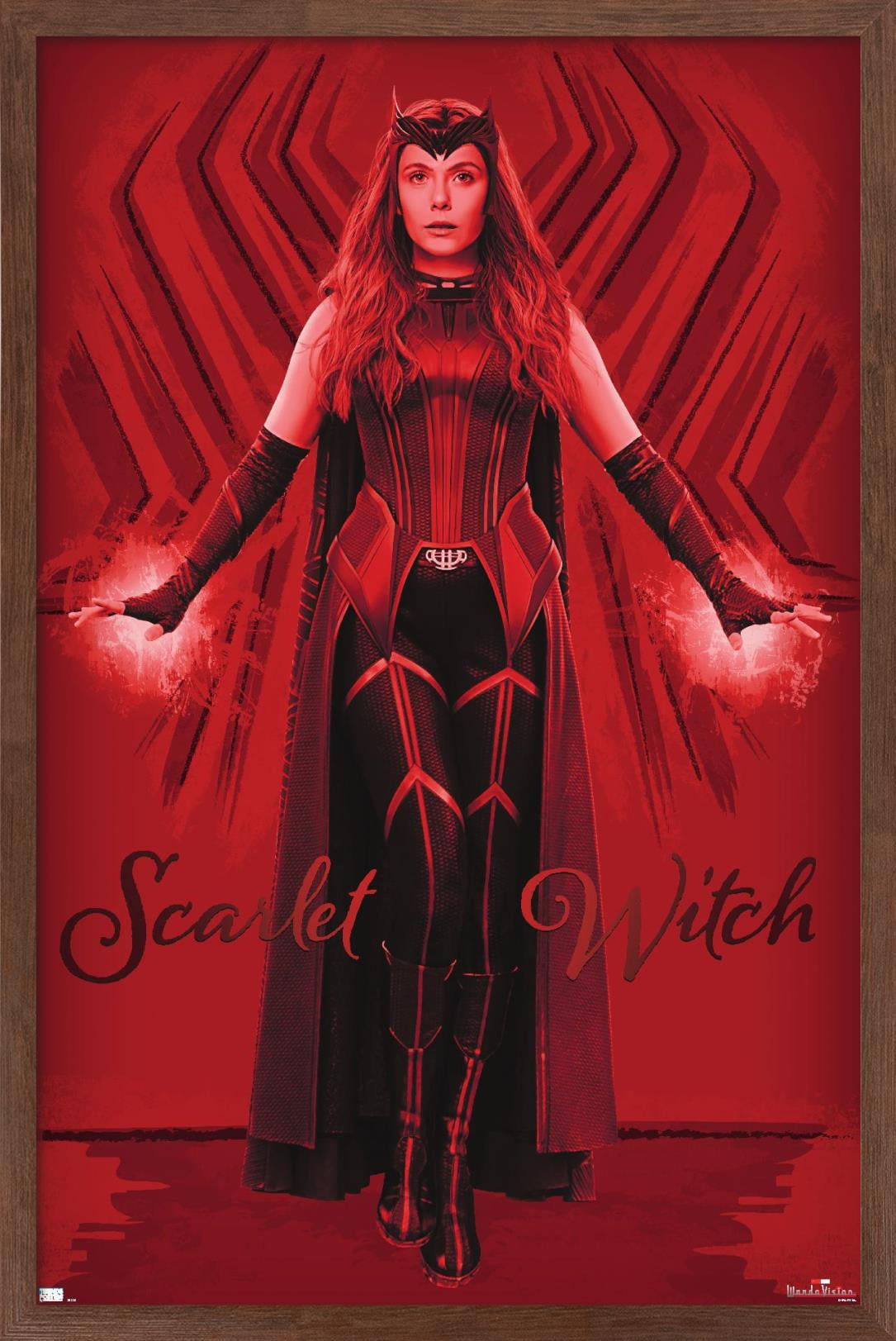 Marvel WandaVision - Scarlet Witch Wall Poster, 14.725" x 22.375", Framed
