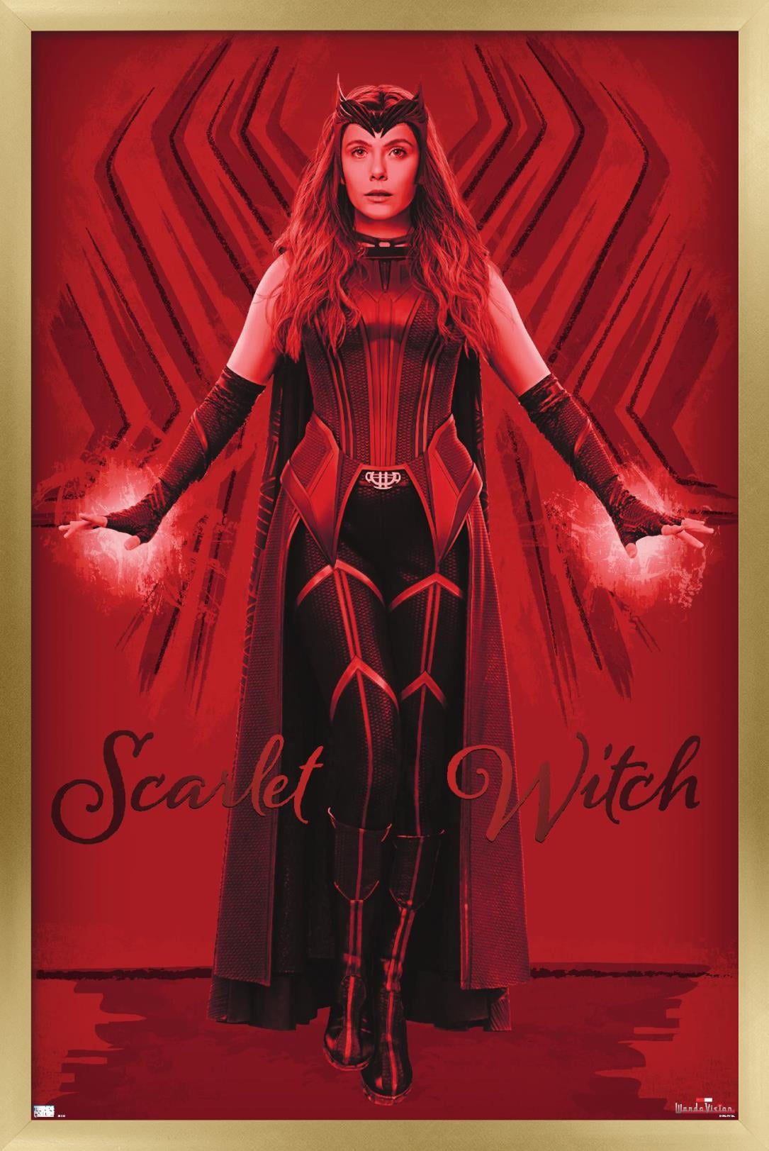 Marvel WandaVision - Scarlet Witch Wall Poster, 22.375" x 34", Framed