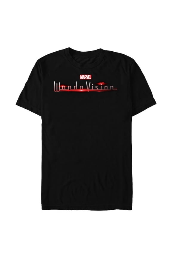 WandaVision Series Logo - Short Sleeve Blended T-Shirt for Adults - Customized-Black