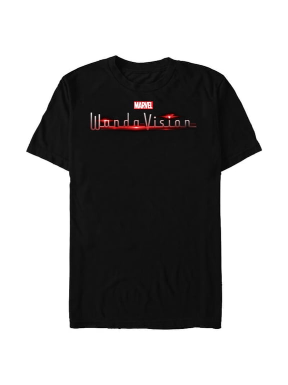 WandaVision Series Logo - Short Sleeve Blended T-Shirt for Adults - Customized-Black