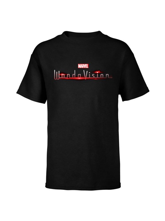 WandaVision Series Logo - Short Sleeve T-Shirt for Kids - Customized-Black