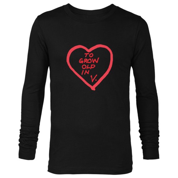 Marvel WandaVision To Grow Old In Vision Heart - Long Sleeve T-Shirt for Men - Customized-Black