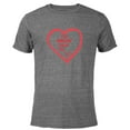 thumbnail image 1 of Marvel WandaVision To Grow Old In Vision Heart - Short Sleeve Blended T-Shirt for Adults - Customized-Dark Heather, 1 of 5
