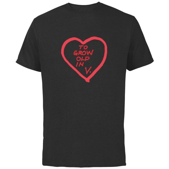 Marvel WandaVision To Grow Old In Vision Heart - Short Sleeve Cotton T-Shirt for Adults - Customized-Black