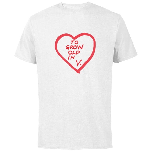 Marvel WandaVision To Grow Old In Vision Heart - Short Sleeve Cotton T-Shirt for Adults - Customized-White