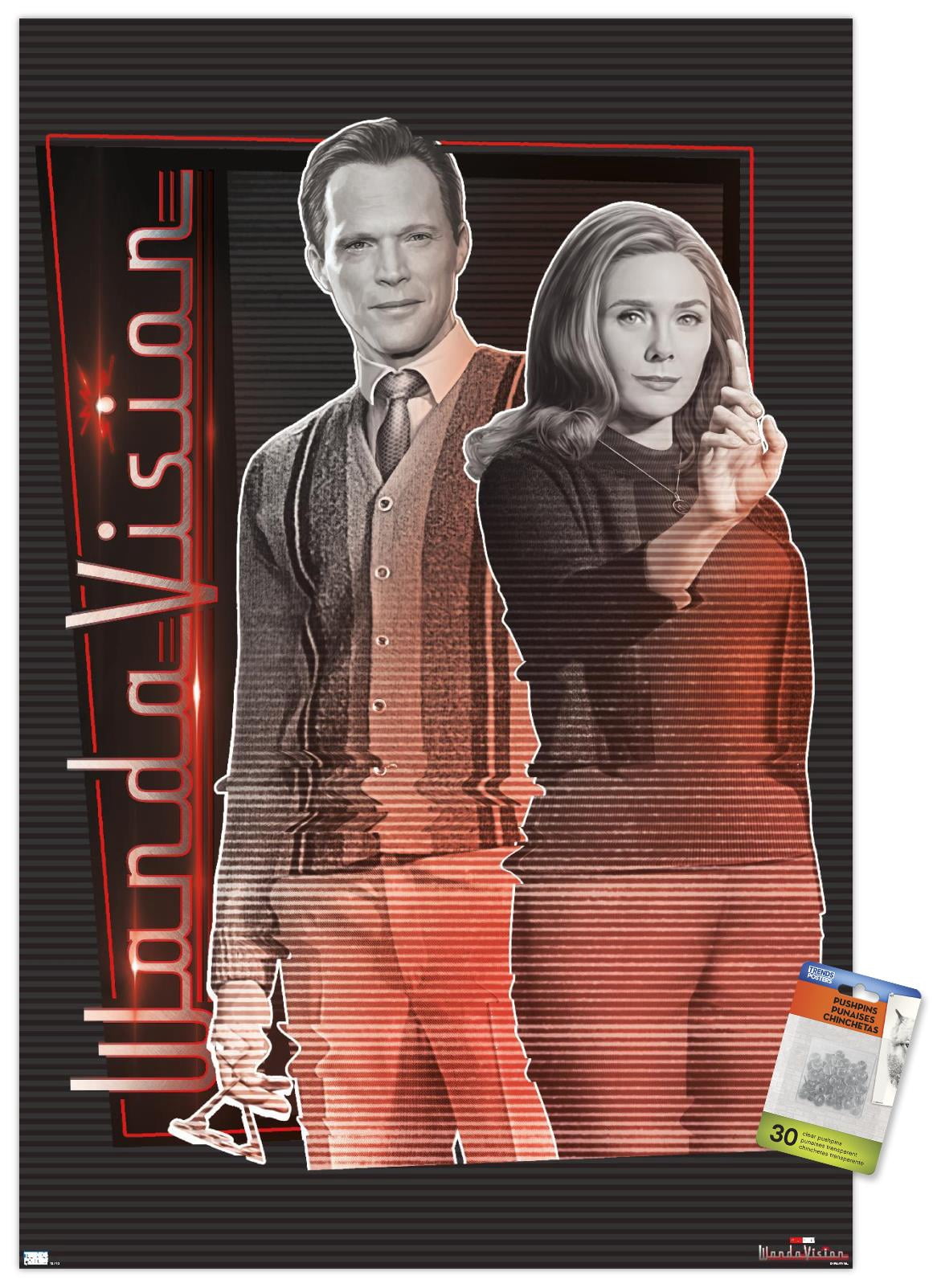Marvel WandaVision - Together Wall Poster with Pushpins, 22.375" x 34"