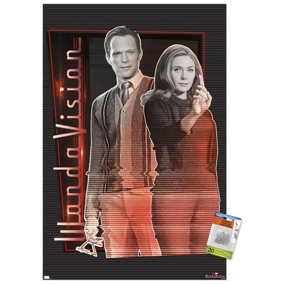 Marvel WandaVision - Together Wall Poster with Pushpins, 22.375" x 34"
