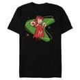 thumbnail image 1 of Marvel WandaVision Wanda Scarlett Witch 50s Retro - Short Sleeve Blended T-Shirt for Adults - Customized-Black, 1 of 5
