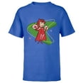 thumbnail image 1 of Marvel WandaVision Wanda Scarlett Witch 50s Retro - Short Sleeve T-Shirt for Kids - Customized-Royal, 1 of 5