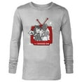 thumbnail image 1 of Marvel WandaVision Wanda & Vision Retro TV - Long Sleeve T-Shirt for Men - Customized-Athletic Heather, 1 of 5