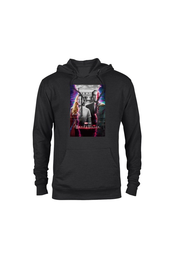 WandaVision Wanda & Vision Series Poster Standard - Pullover Hoodie for Adults - Customized-Black
