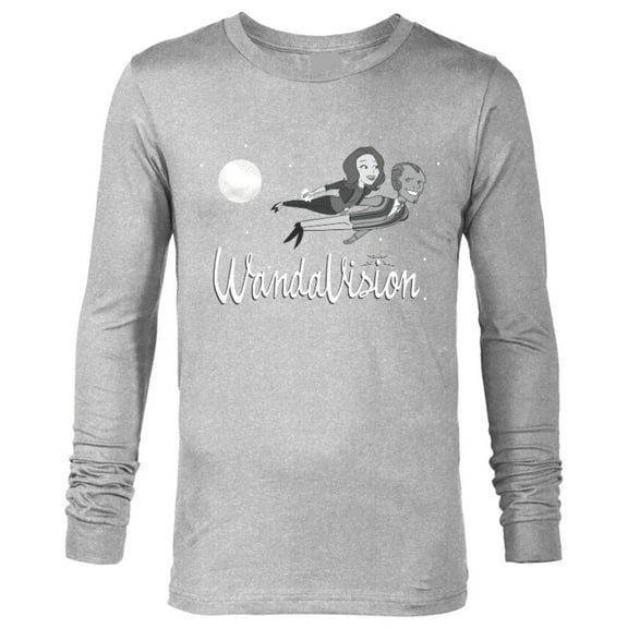 Marvel WandaVision Wanda and Vision 60s Moonlight Flight - Long Sleeve T-Shirt for Men – Customized-Athletic Heather