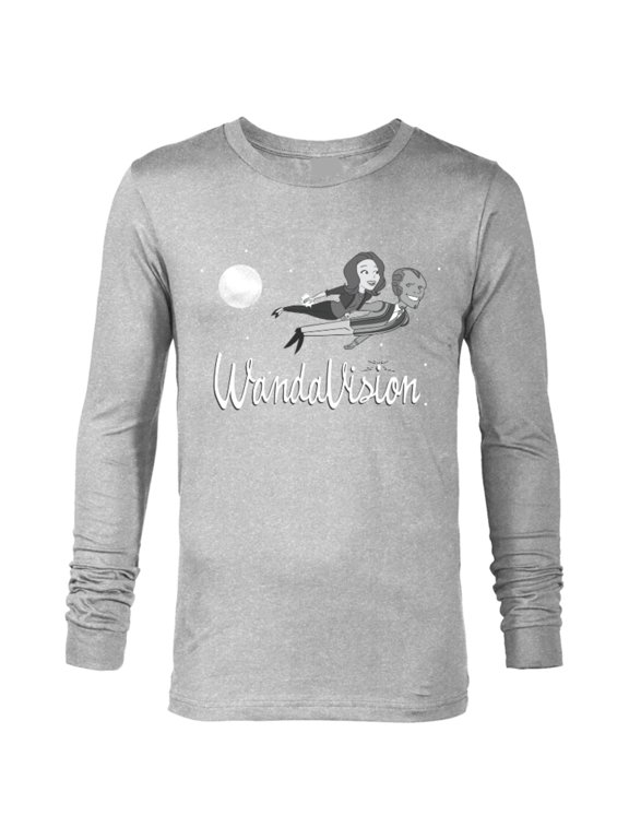WandaVision Wanda and Vision 60s Moonlight Flight - Long Sleeve T-Shirt for Men – Customized-Athletic Heather