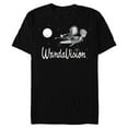 thumbnail image 1 of Marvel WandaVision Wanda and Vision 60s Moonlight Flight - Short Sleeve Blended T-Shirt for Adults – Customized-Black, 1 of 5