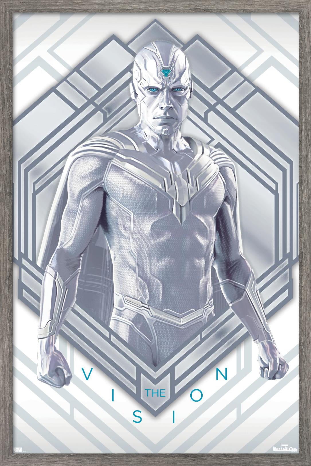 Marvel WandaVision - White Vision Wall Poster, 22.375" x 34", Framed