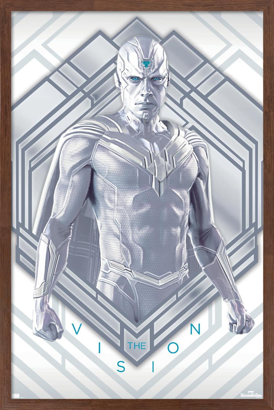Marvel WandaVision - White Vision Wall Poster, 22.375" x 34", Framed
