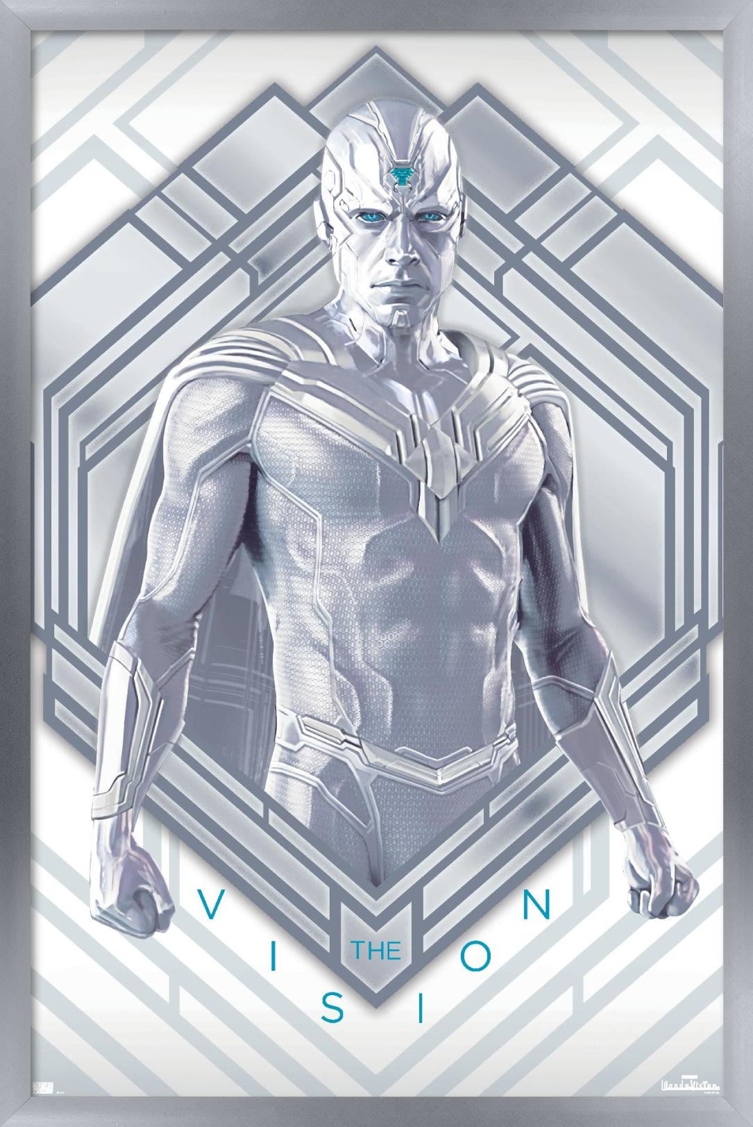 Marvel WandaVision - White Vision Wall Poster, 22.375" x 34", Framed