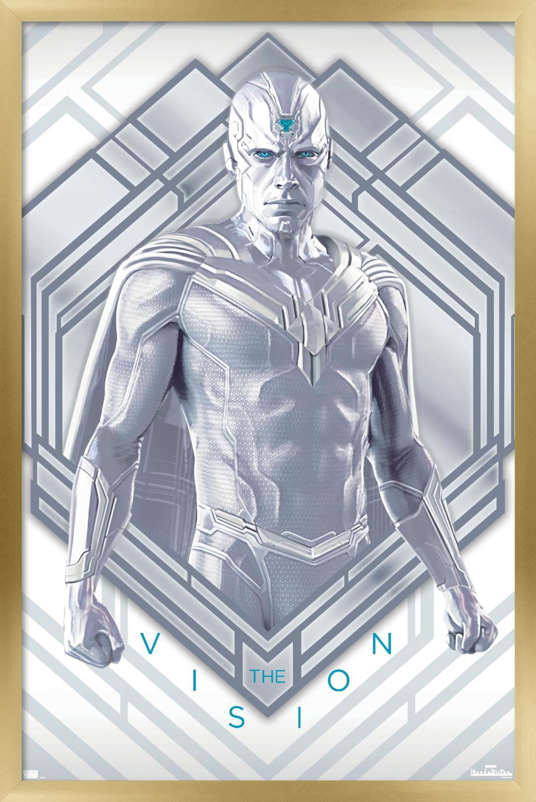 Marvel WandaVision - White Vision Wall Poster, 22.375" x 34", Framed