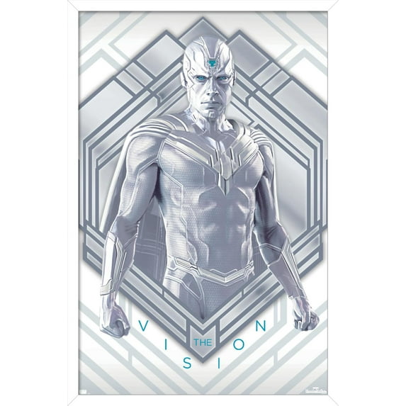 Marvel WandaVision - White Vision Wall Poster, 22.375" x 34", Framed