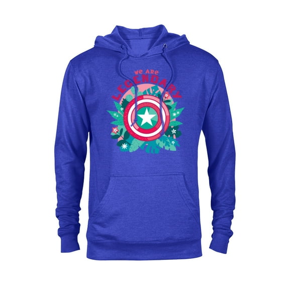 Marvel We Are Groot Captain America We Are Legendary - Pullover Hoodie for Adults - Customized-Royal