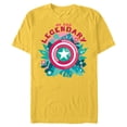 thumbnail image 1 of Marvel We Are Groot Captain America We Are Legendary - Short Sleeve Blended T-Shirt for Adults - Customized-Yellow, 1 of 5