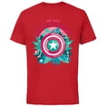 thumbnail image 1 of Marvel We Are Groot Captain America We Are Legendary - Short Sleeve Cotton T-Shirt for Adults - Customized-Red, 1 of 5