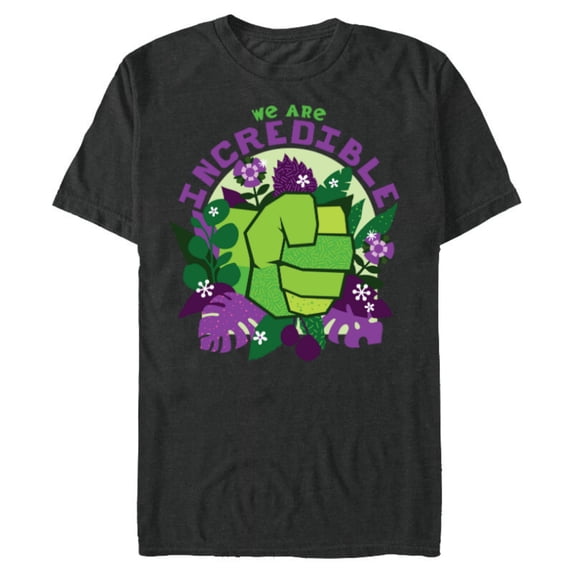 Marvel We Are Groot Hulk We Are Incredible - Short Sleeve Blended T-Shirt for Adults - Customized-Dark Heather