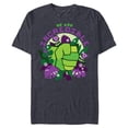 thumbnail image 1 of Marvel We Are Groot Hulk We Are Incredible - Short Sleeve Blended T-Shirt for Adults - Customized-Navy Heather, 1 of 5