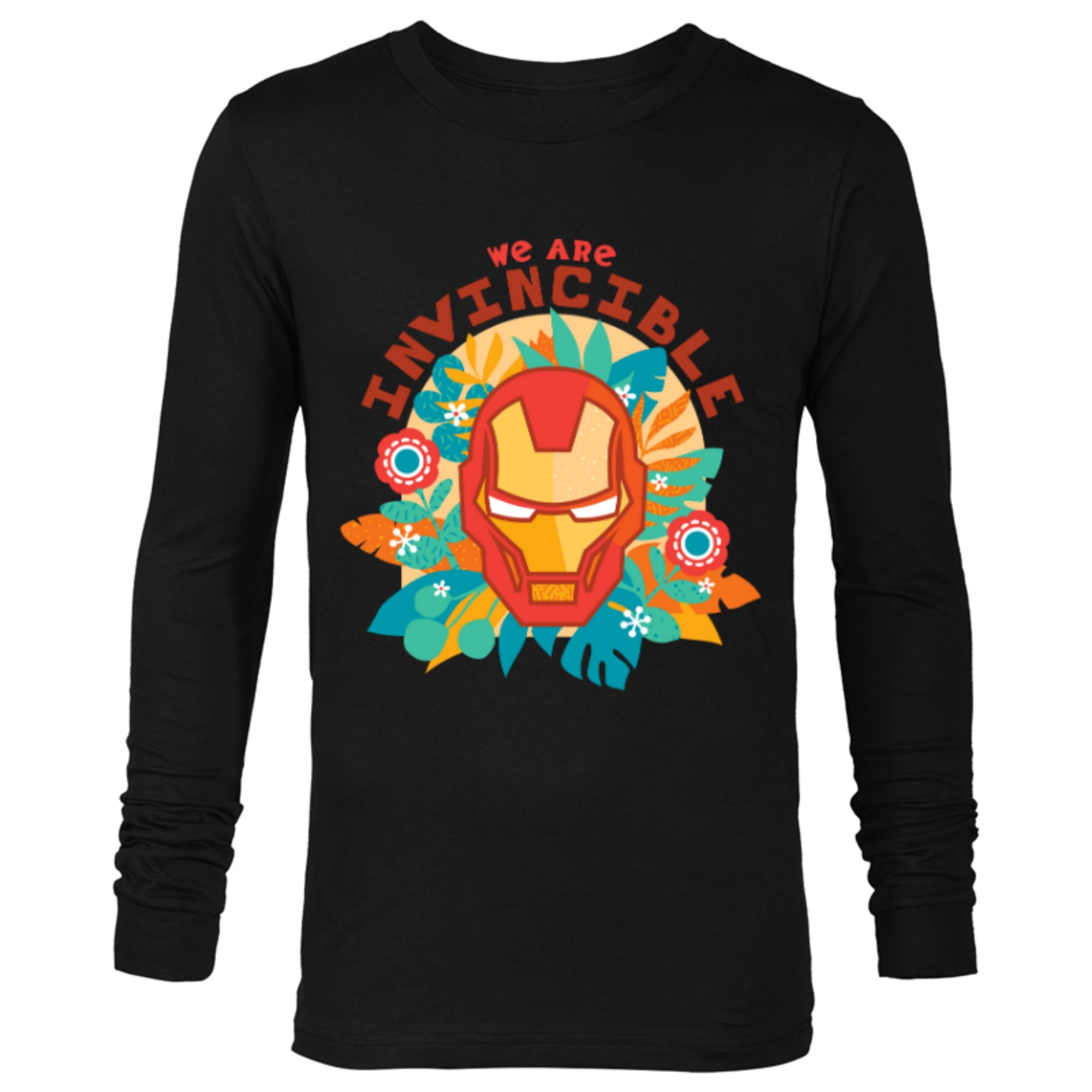Marvel We Are Groot Iron Man We Are Invincible - Long Sleeve T-Shirt for Men - Customized-Black